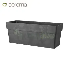 CASSETTONE LIKE R antracite - Vaso a cassetta da 99 cm antracite Deroma - 1