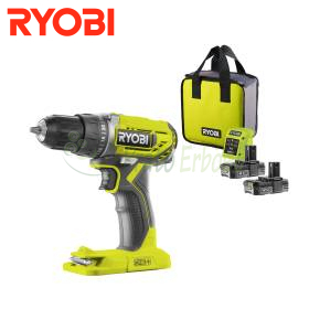 Trapano avvitatore Ryobi R18DD2-220S 18V con 2 batterie