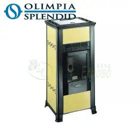 Splendid Vivapellets - Sobë me pelet ngjyrë bezhë 8 Kw Olimpia Splendid - 1