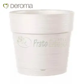VASO SAVE R bianco - Vaso tondo da 48 cm bianco Deroma - 1