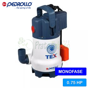 TEX 3 (5m) - pompa electrica de scurgere 0,75 CP pentru apa murdara Pedrollo - 1