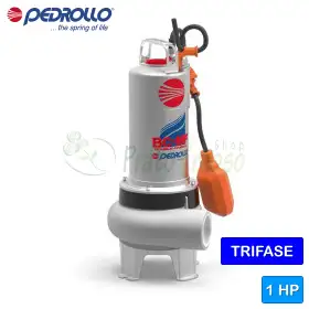 BC 10/50-MF - Pompë elektrike trefazore DY KANALORE 1 HP për ujërat e zeza Pedrollo - 1