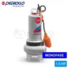 BCm 15/50-MF - 1,5 CP electropompa monofazata DOUA CANALE pentru apa reziduala Pedrollo - 1