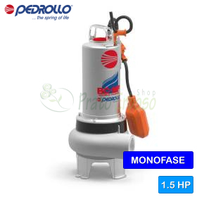 BCm 15/50-MF - Pompë elektrike njëfazore DY KANALORE 1.5 HP për ujërat e zeza Pedrollo - 1