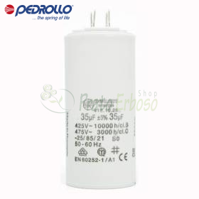 35 FC - 35 micro farad 450 VL condensator Pedrollo - 1