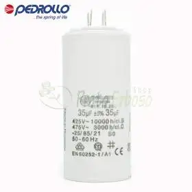 35 FC - 35 micro farad 450 VL condensator Pedrollo - 1