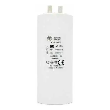 60 F - 60 micro farad 450 VL condensator Pedrollo - 1