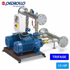 CB2 - 2CP 40/180B - Groupe de pression triphasé 2x7,5 CV Pedrollo - 1