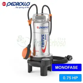 TIGm 0.55 - Elettropompa sommergibile con trituratore monofase da 0.75