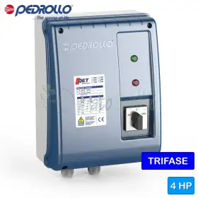 QET 400 - Electrical panel for 4 HP three-phase electric pump
