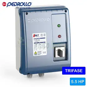 QET 550 - Electrical panel for 5.5 HP three-phase electric pump