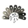 Set 9 lame 4087-20 con viti per robot rasaerba Gardena