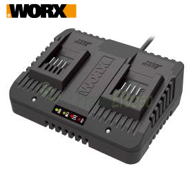 WA3772 caricabatterie doppio 20V per Worx PowerShare