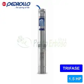 4SR 18/4 N-PD - Elettropompa sommersa trifase da 1.5 HP Pedrollo - 1