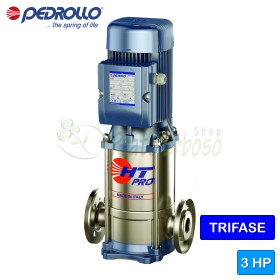 HT 5/6-PRO - Pompe électrique multicellulaire verticale triphasée de 3 CV Pedrollo - 1