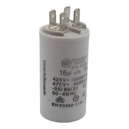 16 F - 16 micro farad 450 VL capacitor Pedrollo - 1