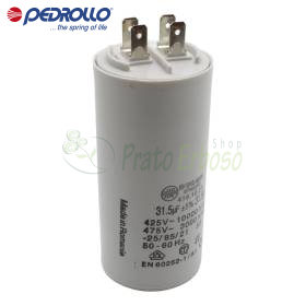 Kondensator 31 F - 31,5 mikro farad 450 VL Pedrollo - 1