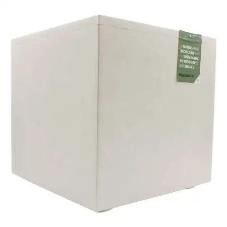 Millennium - 39 cm Würfelvase perlmutt Deroma - 1