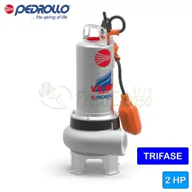 VX 20/35-MF - Bomba para aguas residuales VORTEX trifásica Pedrollo de 2 HP - 1