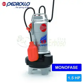 VXm 15/35 - Pompë elektrike njëfazore VORTEX Pedrollo 1.5 HP për ujëra të ndotura - 1