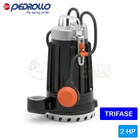 Pompë elektrike prej gize trefazore DC 42 - 2 HP për ujë të pastër Pedrollo - 1