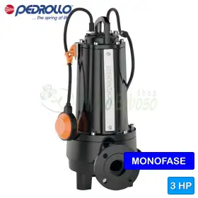 TRm 2.2 AP - 3 HP single-phase submersible electric pump with grinder Pedrollo - 1