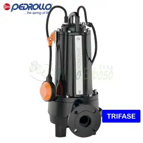 Pompe électrique submersible monophasée TR 6 - 8 CV avec broyeur Pedrollo - 1