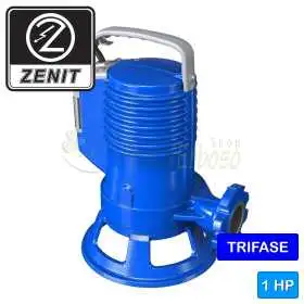 100/2/G40V A1BT5NCQNAE - 1 PS dreiphasige VORTEX-Elektropumpe für Abwasser Zenit - 1