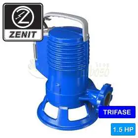 copy of 150/2/G50V A1CM5NCQTC - Pompă electrică VORTEX monofazată de 1,5 CP pentru ape uzate Zenit - 1