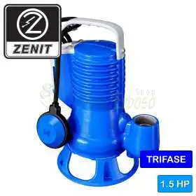 copy of 150/2/G50V A1CM5NCQTCG - 1.5 HP single-phase VORTEX electric pump for waste water Zenit - 1