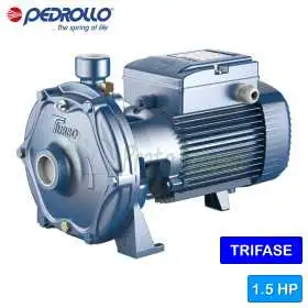 Pompe centrifuge électrique triphasée à double turbine TURBO 4B - 1,5 CV Pedrollo - 1