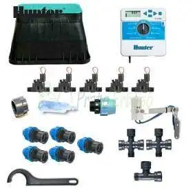 KI-H-5Z24I - Kit de riego Hunter de 5 zonas y 24 V