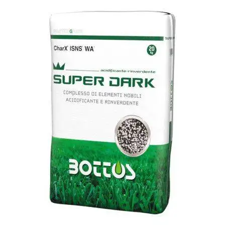 Super Oscuro - Fertilizante para césped de 20 kg Bottos - 1