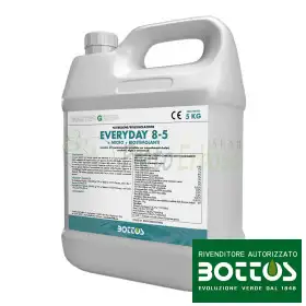 Every Day 8-0-5 + micro + biostimolante - Concime liquido per prato da 5 Kg - Bottos