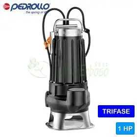 VXC 10/45 - Pompă de canalizare VORTEX trifazată de 1 CP