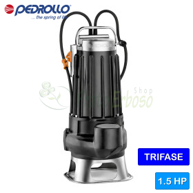 VXC 15/45 - Pompă de canalizare VORTEX trifazată de 1,5 CP -