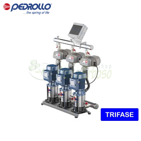 GP3W - MK 8/4 - Gruppo di pressione trifase da 3x1.5 HP - Pedrollo