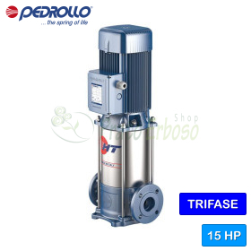 Pompe électrique verticale multicellulaire monophasée HTm 3/4 - 1 HP Pedrollo - 1