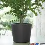 Ghiveci înalt Millennium R - jardinieră rotundă de 53 cm, antracit - Deroma