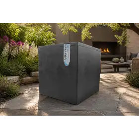Millennium R Cube - Vaso a cubo da 39 cm antracite