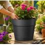 Save pot - 38 cm round anthracite pot