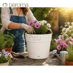 Save pot - Vaso tondo da 38 cm bianco Deroma - 1
