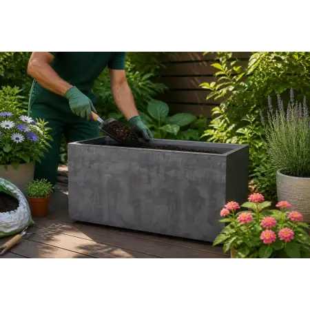 Millennium R Trough - 99cm Anthracite Trough - Deroma