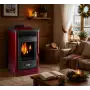 Soba pe peleti Dafne 65 - 5,5 Kw burgundy