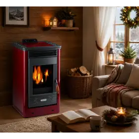 Stufa me pelet Dafne 65 bordo - 5.5 kW