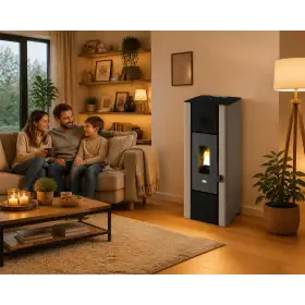 Minni – 6,3 kW weißer Pelletofen