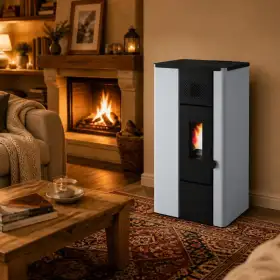 Noa - Poêle à granulés blanc 6,3 kW