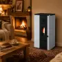 Stufa a pellet Noa 6.3 kW bianco