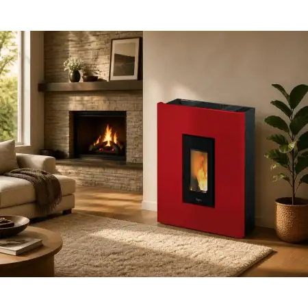 Tabla 7 stufa a pellet 7 kW rossa