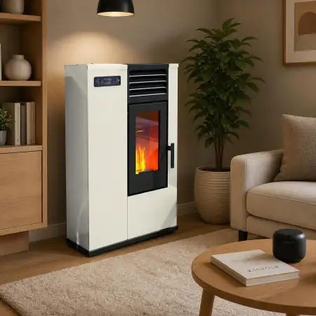 Susy - Stufa a pellet 7.5 kW avorio